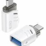 XO NB256B USB-A - USB-C adapter - fehér fotó
