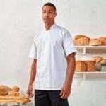 Uniszex kabát Premier PR900 Essential' Short Sleeve Chef'S Jacket -3XL, White fotó