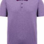 Uniszex póló Proact PA496 Adult Short-Sleeved Marl polo Shirt -S, Burgundy Heather fotó