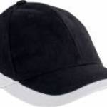 Uniszex sapka K-UP KP045 Racing - Two-Tone 6 panel Cap -Egy méret, Black/Orange fotó