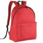 Uniszex hátizsák Kimood KI0130 Classic Backpack -Egy méret, Red/Black fotó