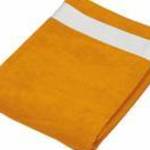 Uniszex törölköző Kariban KA118 Beach Towel -100X160, Orange/White fotó