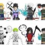8 db-os Naruto mini figura szett Madarával - OEM fotó