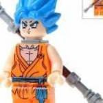 Dragon ball Songoku mini figura Kék Super Saiyan - OEM fotó