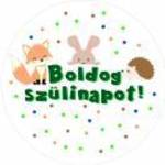 Kitűző Boldog Szülinapot erdei állatok fotó