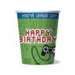 Happy Gamer Birthday pohár - 250 ml, 8 db / csomag fotó