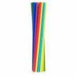Papír szívószál színes - klasszikus mix - 6 mm x 197 mm, 24 db / csomag fotó