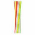 Papír szívószál színes - pasztel mix - 6 mm x 197 mm, 24 db / csomag fotó
