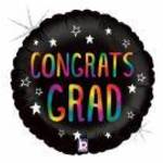 45 cm-es Congrats Grad szivárványos fólia lufi fotó