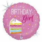 45 cm-es sütis Birthday Girl fólia lufi fotó
