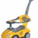 Baby Mix bébitaxi tolókarral 3az1-ben Mega Car sárga fotó