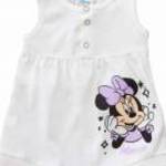 Ujjatlan baba kislány napozó Minnie egér mintával fotó