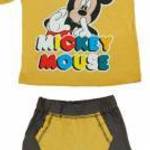 2 részes kisfiú pamut nyári szett Mickey egér mintával - Andrea Kft. fotó