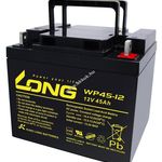 Ólom akku Long (Kung Long) típus WP45-12 Vds minősítéssel 12V 45Ah csatlakozó: M6 fotó