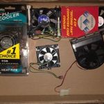 Retro PC építéshez - 3db proci hűtő és két db ház hűtő fotó