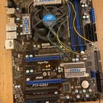 MSI P55-GD65 alaplap + i7-860 LGA1156 használt 1Ft-ról fotó
