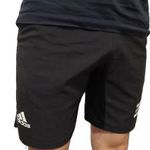 ADIDAS fekete derekán gumis S férfi sportos RÖVIDNADRÁG h38 fotó