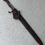 Ritka I.vh.s német ( hentes ) fűrészfogas bajonett , előkerülési állapotban. fotó