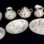 8 DB GYÖNYÖRŰ WEDGWOOD APRÓ VIRÁGOS PORCELÁN TERÍTÉK KIEGÉSZÍTŐ EGYBEN X fotó