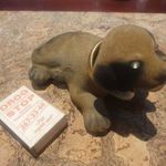 Retro csillagszemű bólogatós kutya szép állapotban eredeti hong kongi szocreál autós kiegészítő fotó