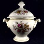 1900 KÖRÜL ANTIK PORCELÁN FEDELES MÁRTÁSOS EDÉNY ! fotó
