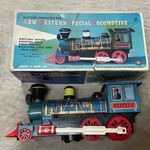 New Western Locomotive vintage retró lemez mozdony játék fotó