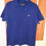 Lyle & Scott márkájú férfi pólóing, galléros póló - sötétkék színű - L fotó