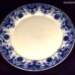 1890 KÖRÜL BADONVILLER ANTIK FRANCIA SZECESSZIÓS FAJANSZ TÁNYÉR ! fotó