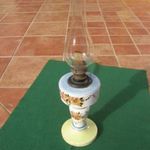 Antik, asztali petróleum lámpa üveg szerkezettel, teljesen hibátlan, üzemképes állapotban eladó! fotó