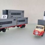 JT62 H0 1: 87 1db Espewe Unic teherautó 3db konténerrel - választható D vagy E jármű fotó