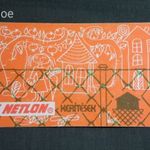 Kártyanaptár, Magyar Viscosagyár, Nyergesújfalu, rács, kerítés, háló, grafikai rajzos, 1984 fotó