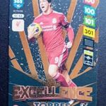 Fernando Torres Liverpool Excellence focis kártya Panini FIFA 365: 2024-2025. Adrenalyn XL fotó