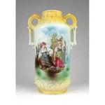 1A643 Antik szüreti porcelán amfóra 16.5 cm fotó