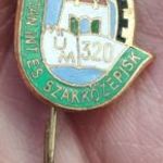 MŰM 320 ipari szakiskola és tanintézet tűzzománc sapkajelvény, iskolajelvény (3605) fotó