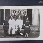 Antik fotó - csoportkép Budakeszi - vsz a Szanatórium kertjében - 1925-ben fotó