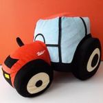 Eredeti ZETOR plüss TRAKTOR munkagép Nagy 37 cm-es kabala figura !! EXTRA !! fotó
