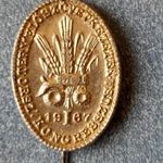 Termelőszövetkezetek Orsz. Kongresszusa 1967 jelvény (traktor) fotó
