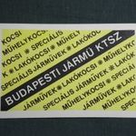 Kártyanaptár, Budapest jármű KTSZ, Lakókocsi műhely, 1968 (1) fotó