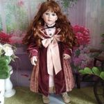 RF művészbaba, porcelánbaba, porcelán baba 70 cm fotó