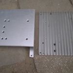 aludoboz, műszerdoboz hűtőbordával 180x150x20mm fotó