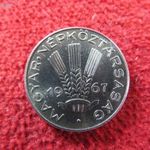 20 FILLÉR 1967 ANYAGA : ALPAKKA KÉSZÜLT 5005 PÉLDÁNYBAN UNC fotó