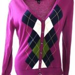 EREDETI TOMMY HILFIGER (M) KÁRÓ MINTÁS *EXCLUSIVE* NŐI *MINŐSÉGI* HOSSZÚ UJJÚ KARDIGÁN FELSŐ fotó
