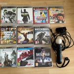 Sony PlayStation 3 PS3 játékok + move pakk fotó