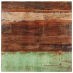 négyszögű tömör újrahasznosított fa asztallap 80x80 cm 15-16 mm fotó
