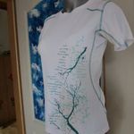 Wilder Kaiser fehér mintás lányka/női futó kerékpáros póló S/M/L P29 0525 fotó