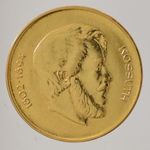 5 forint 1947 UNC 24 karátos aranyozással. fotó