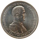 Utánveret Magyar Királyság 5 Pengő 1930 BP. Jelöletlen Artex utánveret. (Ag) 24, 98g Ritka! fotó