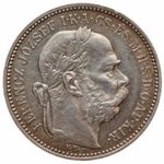 Ferenc József 1 Korona 1895 K.B. H.: 2203 ÉH: 1495 (Ag) 4, 85g VF+ fotó