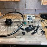 E-bike elektromos kerékpár átalakító készlet, KIT. 36V 18Ah akku, első kerékes, agymotorral fotó