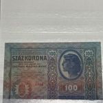 100 Korona 1912 UNC / 1 db ( Bélyegzés nélkül!!! ) fotó